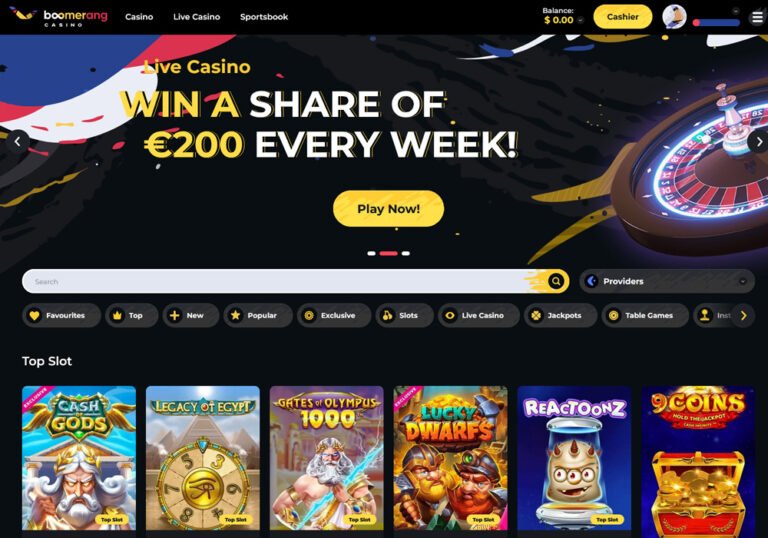 Pregled boomerang bet casino
